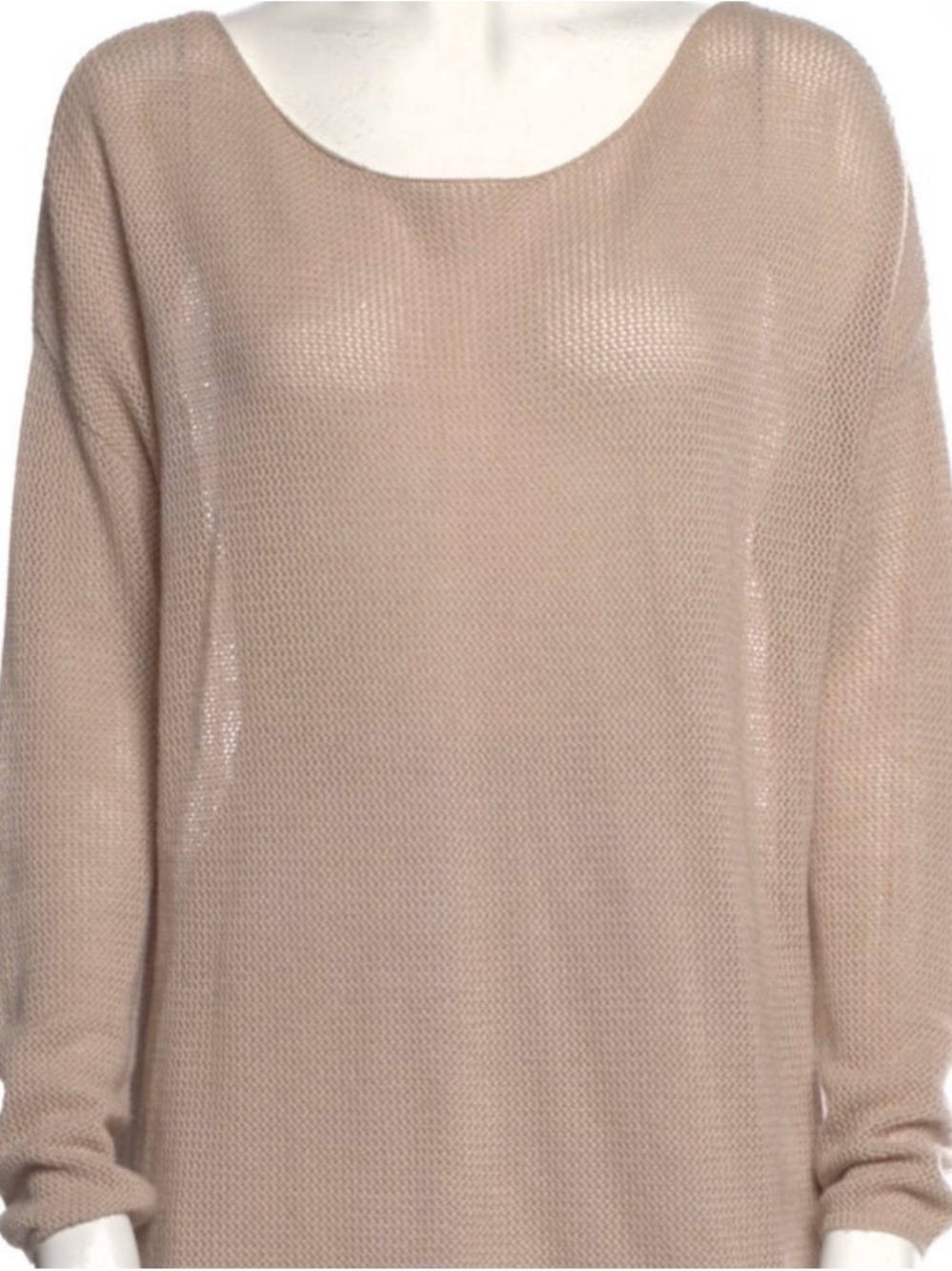 Joie Lightweight Scoop Neck Sweater in Taupe